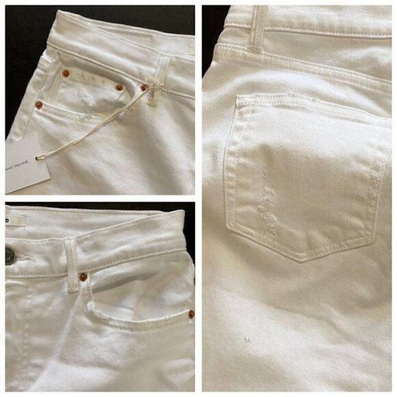NWT GRLFRND White Reed High-Rise Slim Jeans sz 27 - Picture 6 of 8